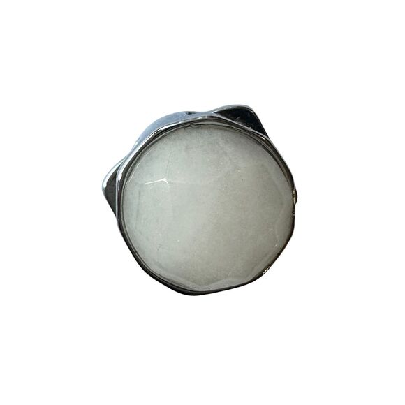 Keep Collective Round Rose Quartz Silver Wishing Stone Charm - Picture 1 of 2